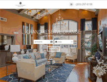 Tablet Screenshot of grandreserveorange-apts.com